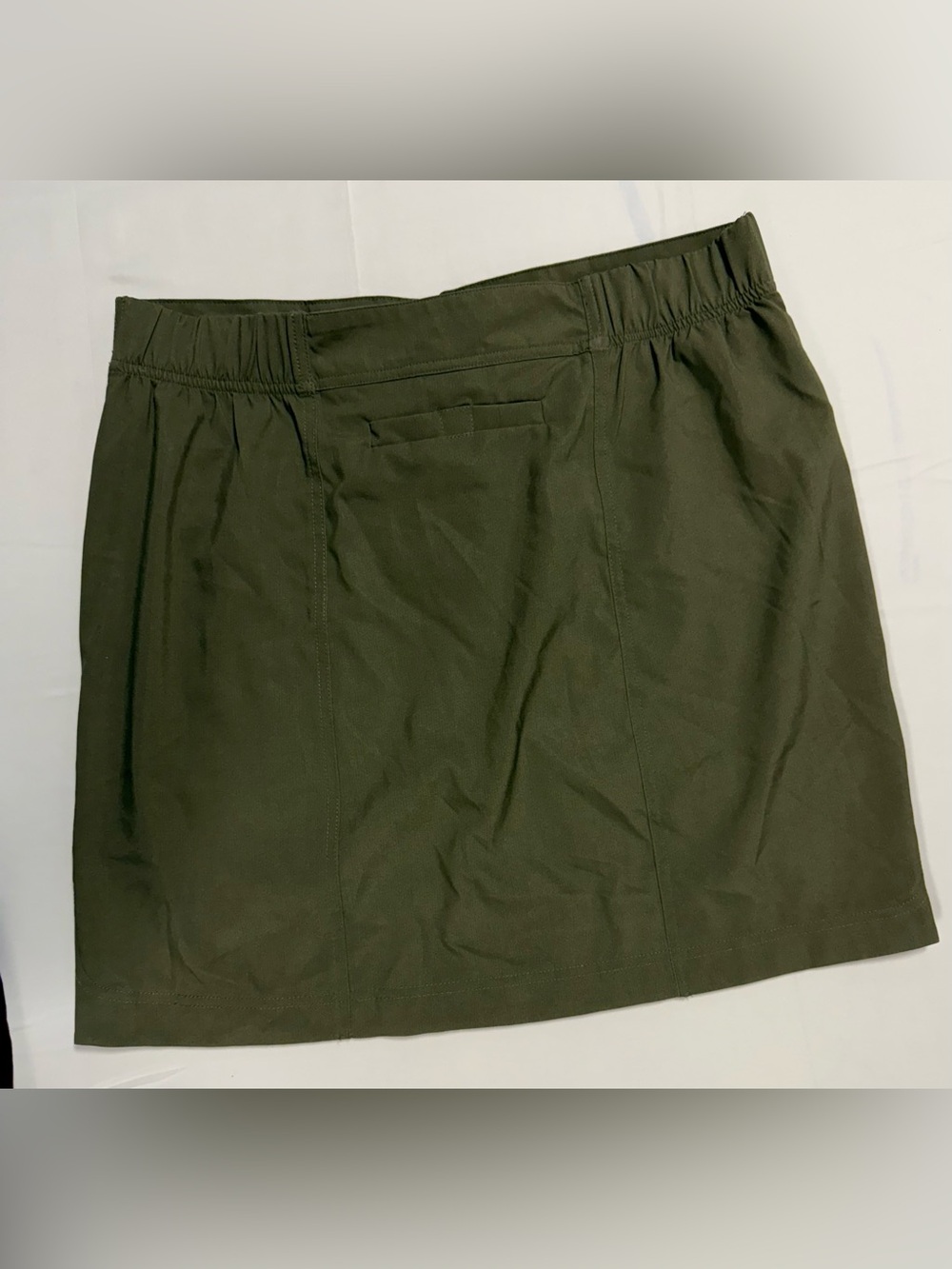 RipSkirt Olive Green Travel Skirt Size Medium Lightweight Pull On - Picture 7 of 10